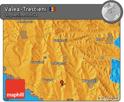 Political Map of Valea -Trestieni