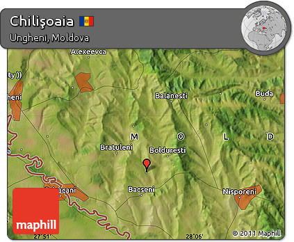 Satellite Map of Chilişoaia