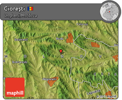 Satellite Map of Cioreşti