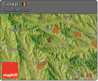 Satellite Map of Cioreşti