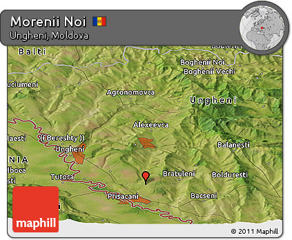 Satellite Panoramic Map of Morenii Noi