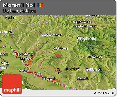 Satellite Panoramic Map of Morenii Noi