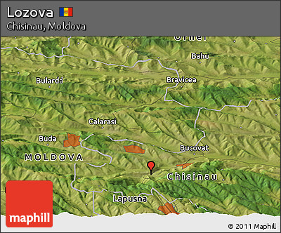 Satellite Panoramic Map of Lozova