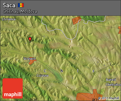 Satellite Map of Saca