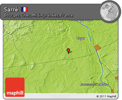 Physical 3D Map of Sarré