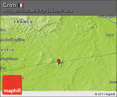 Physical 3D Map of Gron