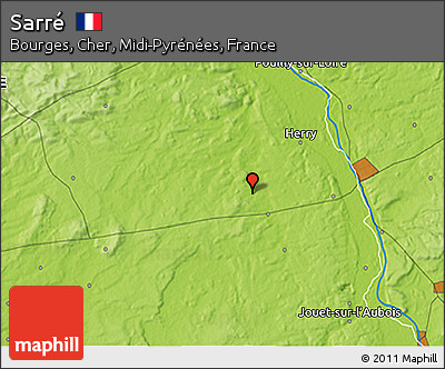 Physical 3D Map of Sarré