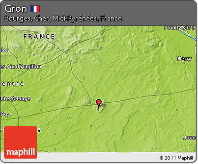 Physical 3D Map of Gron