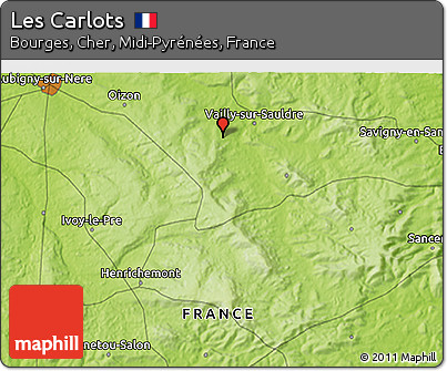 Physical 3D Map of Les Carlots