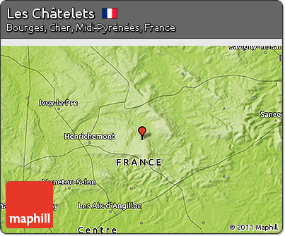 Physical 3D Map of Les Châtelets