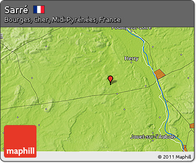 Physical 3D Map of Sarré