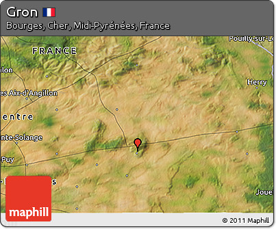 Satellite 3D Map of Gron