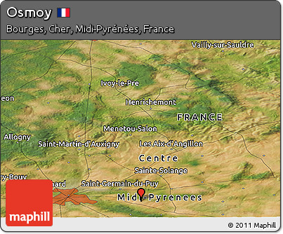 Satellite Panoramic Map of Osmoy