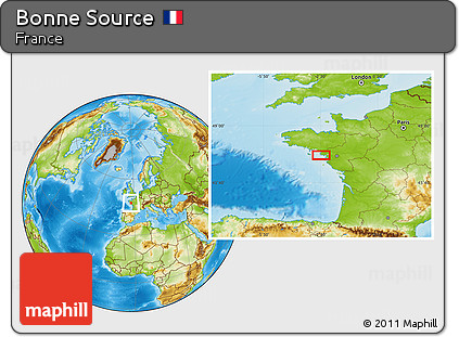 Physical Location Map of Bonne Source