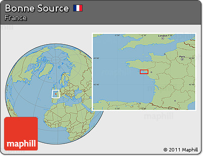 Savanna Style Location Map of Bonne Source