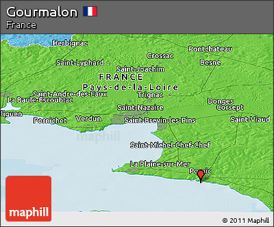 Political Panoramic Map of Gourmalon