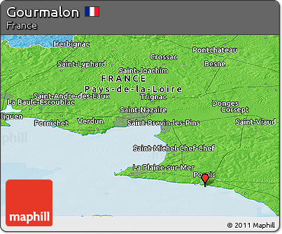 Political Panoramic Map of Gourmalon