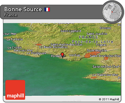 Satellite Panoramic Map of Bonne Source