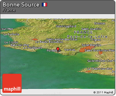Satellite Panoramic Map of Bonne Source