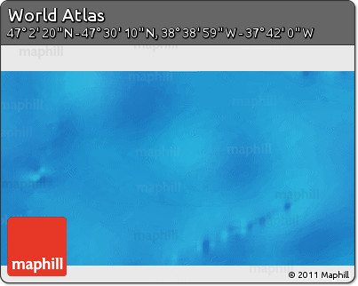 Physical 3D Map of the Area around 47° 16' 15" N, 38° 10' 29" W