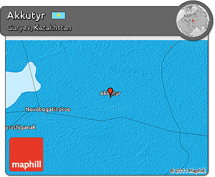 Political 3D Map of Akkutyr