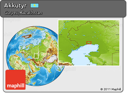 Physical Location Map of Akkutyr