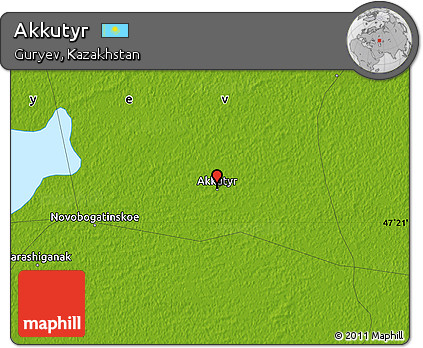 Physical Map of Akkutyr