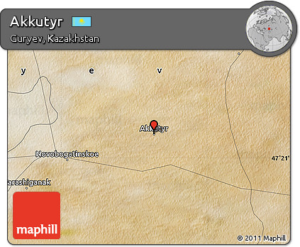 Satellite Map of Akkutyr