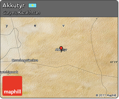 Satellite Map of Akkutyr