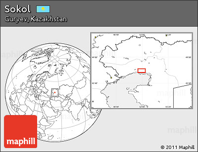 Blank Location Map of Sokol
