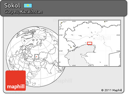 Blank Location Map of Sokol