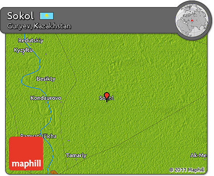Physical Map of Sokol