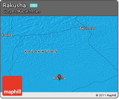 Political 3D Map of Rakusha