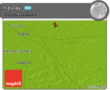Physical 3D Map of Ispulay