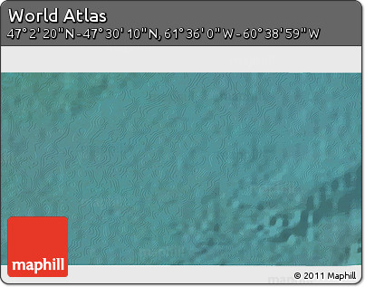 Satellite 3D Map of the Area around 47° 16' 15" N, 61° 7' 30" W