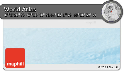 Physical Panoramic Map of the Area around 47° 16' 15" N, 61° 7' 30" W