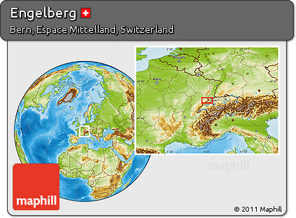 Physical Location Map of Engelberg
