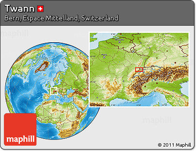Physical Location Map of Twann
