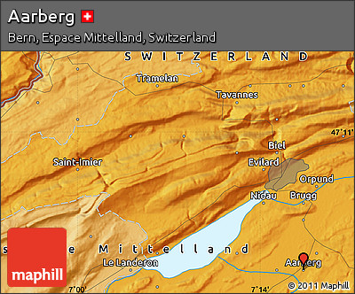 Political Map of Aarberg
