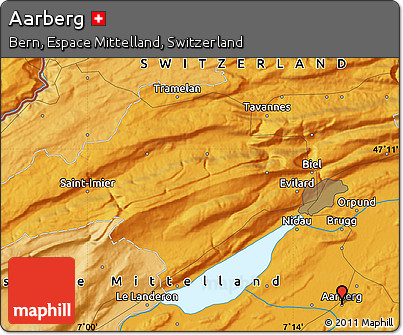 Political Map of Aarberg