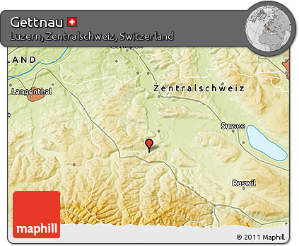 Physical 3D Map of Gettnau
