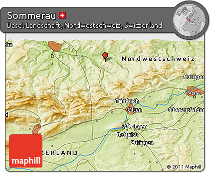 Physical 3D Map of Sommerau
