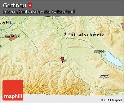 Physical 3D Map of Gettnau