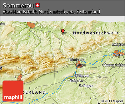 Physical 3D Map of Sommerau