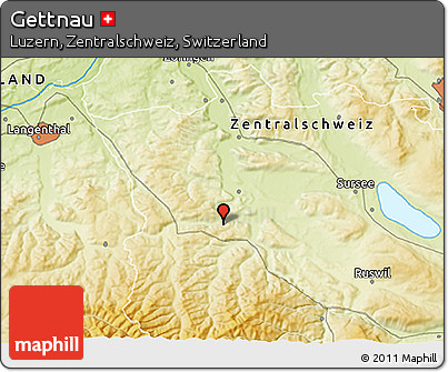 Physical 3D Map of Gettnau