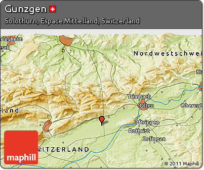 Physical 3D Map of Gunzgen