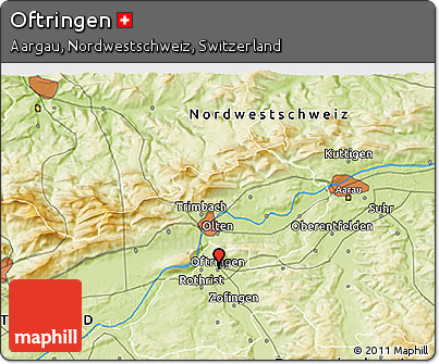 Physical 3D Map of Oftringen
