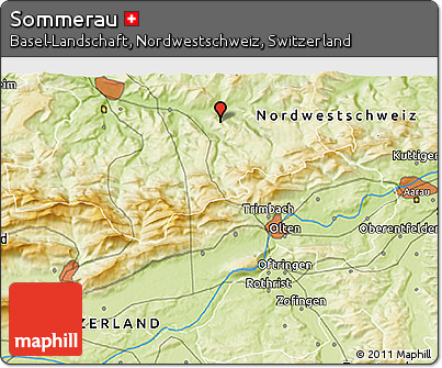 Physical 3D Map of Sommerau