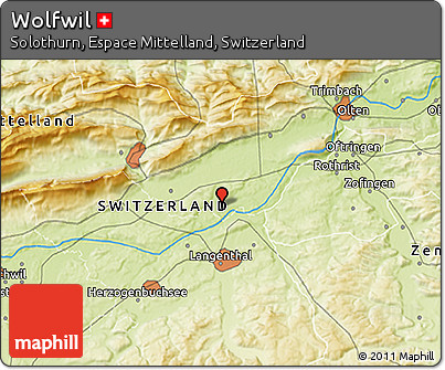 Physical 3D Map of Wolfwil
