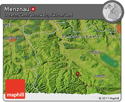 Satellite 3D Map of Menznau